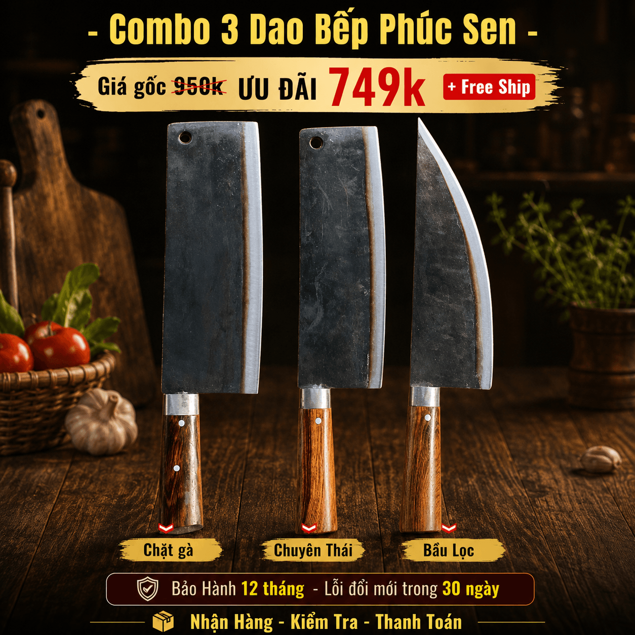 Dao chặt gà Dao chặt gà