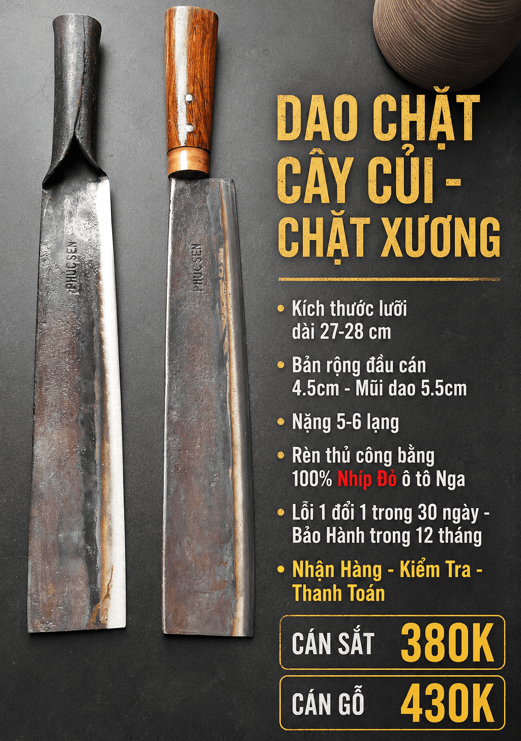 Dao Tông Chặt Cây Củi - Chặt Xương